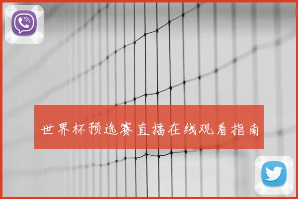 世界杯预选赛直播在线观看指南